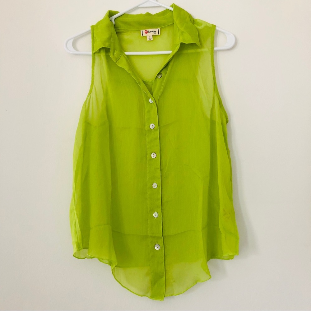 NWOT Semi Sheer Top